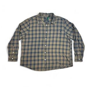 Dockers Men's Plaid Button-Up Shirt size XXL sku 335-V10